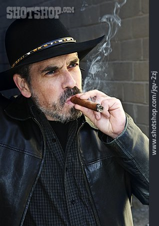 
                Raucher, Zigarre, Cowboy                   