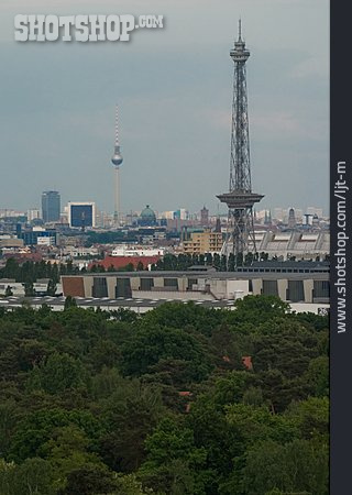 
                Stadtansicht, Berlin, Fernsehturm, Funkturm                   