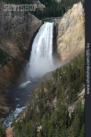 
                Wasserfall, Yellowstone River, Yellowstone-nationalpark                   