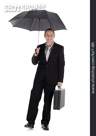 
                Mann, Regenschirm, Geschäftsmann                   
