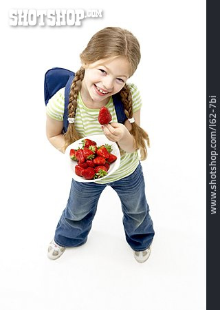 
                Girl, Eating, Schoolgirl, Strawberry                   
