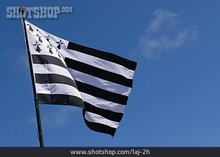 
                Bretagne, Bretonische Flagge                   