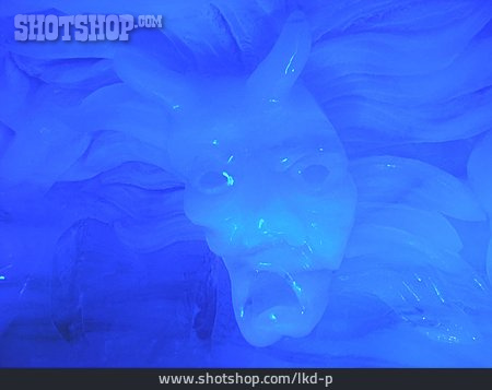 
                Blau, Eisskulptur, Geist, Gletscherskulptur                   