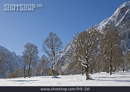 
                Winterlandschaft, Karwendel, Großer Ahornboden                   