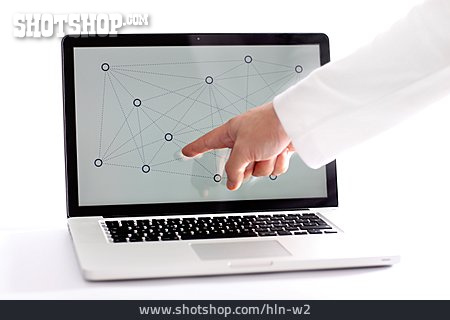 
                Laptop, Vernetzung, Netzwerk                   