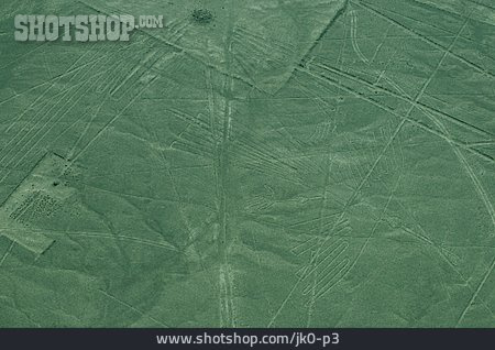 
                Peru, Kondor, Nazca-linien, Erdzeichnung                   