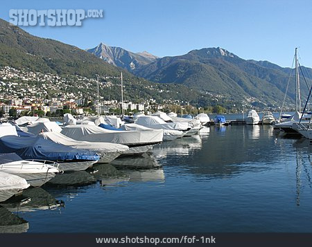 
                Yachthafen, Yacht, Lago Maggiore                   