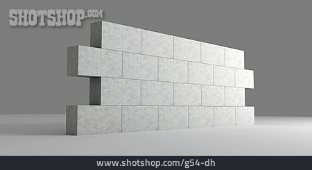 
                Mauer, Mauerwerk, 3d-rendering                   