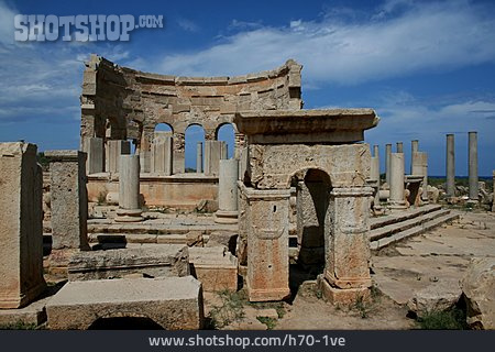 
                Tempel, Ruine, Leptis Magna                   