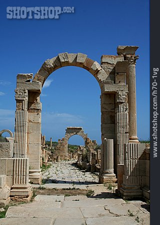 
                Libyen, Torbogen, Leptis Magna                   