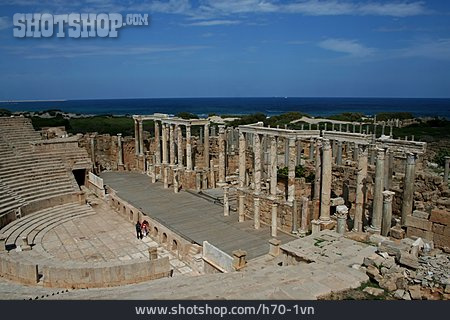 
                Tempel, Libyen, Leptis Magna, Amphitheater                   