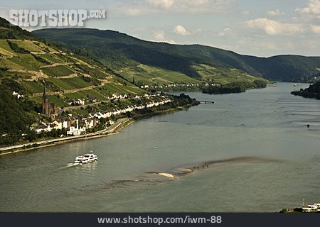 
                Bacharach, Rheinblick, Oberes Mittelrheintal                   