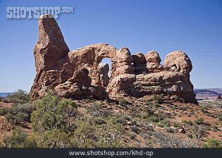 
                Felsformation, Arches-nationalpark, Turret Arch                   