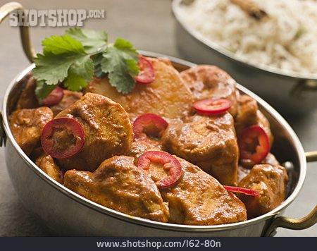 
                Hähnchenfleisch, Currygericht, Tikki Masala                   