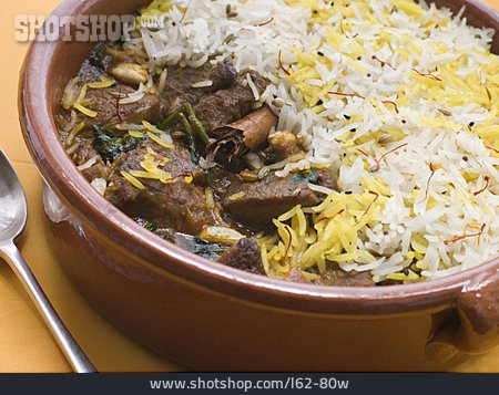 
                Indische Küche, Biryani, Lammfleisch                   