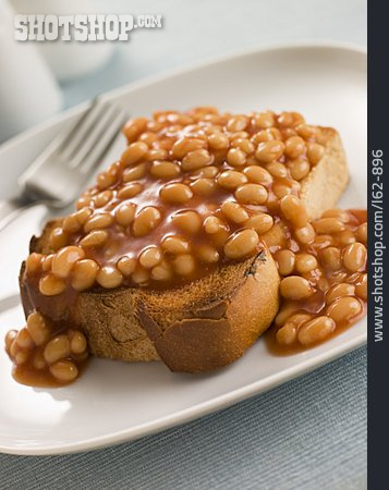 
                Toast, Baked Beans, Englisches Frühstück                   