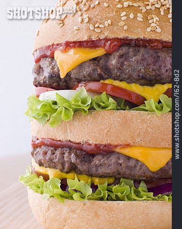 
                Fastfood, Burger, Doppel-cheeseburger                   