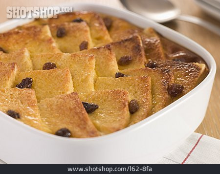 
                Dessert, Bread And Butter Pudding, Brotpudding                   