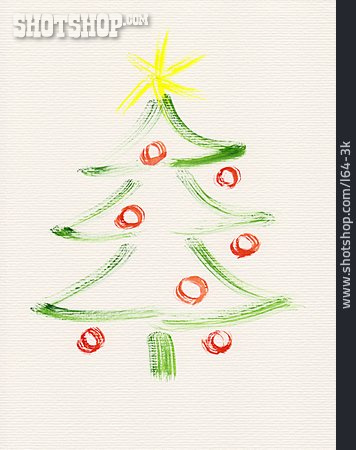 
                Zeichnung, Weihnachtsbaum                   