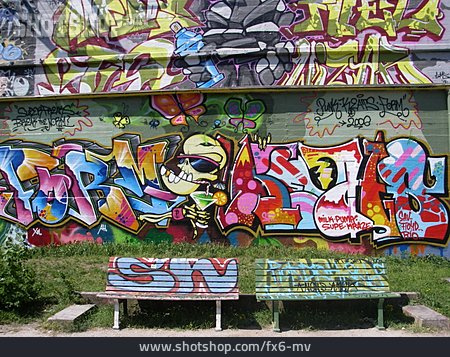 
                Städtisches Leben, Graffiti, Wandmalerei, Straßenkunst                   