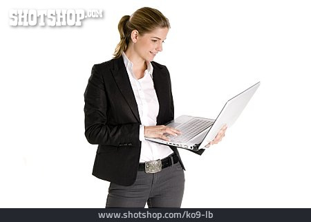 
                Laptop, Geschäftsfrau                   