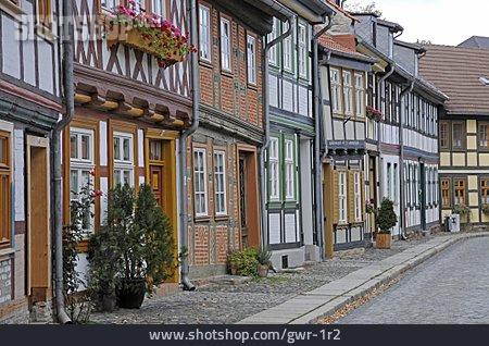 
                Häuserzeile, Wernigerode                   