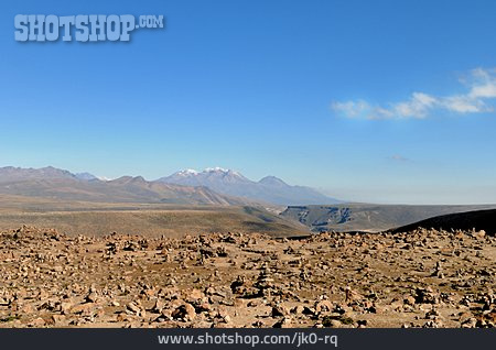 
                Wüste, Peru, Chachani, Mirador De Los Volcanos                   