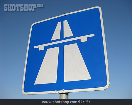 
                Autobahn, Autobahnschild                   