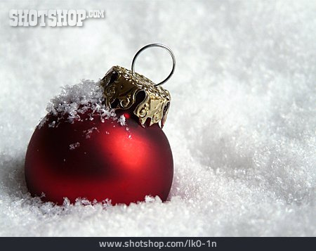 
                Schnee, Christbaumkugel, Weihnachtskugel                   