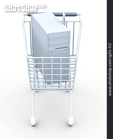 
                Einkauf & Shopping, Computer, Einkaufswagen                   