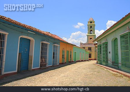 
                Wohnhaus, Gasse, Trinidad                   