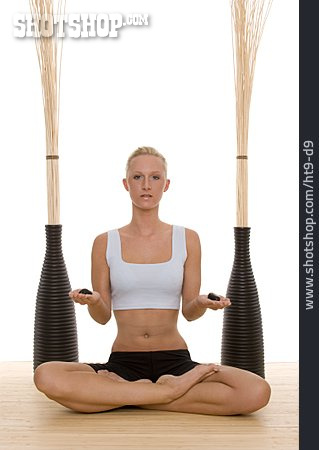 
                Frau, Balance, Yoga                   