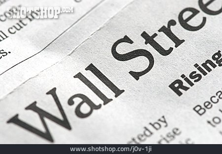 
                Zeitung, Wall Street, Wirtschaftszeitung                   