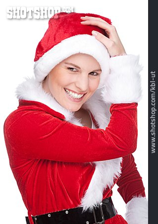 
                Young Woman, Christmas, Mrs Claus                   