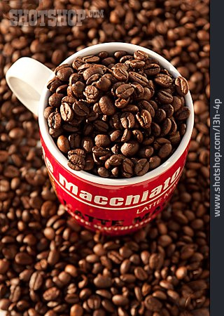 
                Kaffeetasse, Kaffeebohne, Latte Macchiato, Kaffeebecher                   
