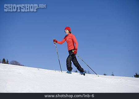 
                Skifahren, Skifahrerin, Skilanglauf                   