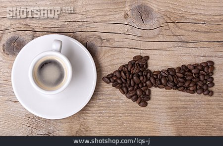 
                Espresso, Pfeil, Kaffeebohne                   