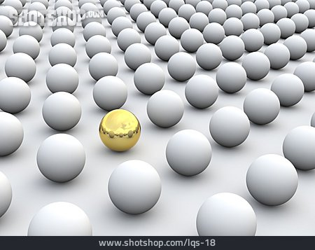 
                Individuality & Uniqueness, Sphere, Gold Ball                   