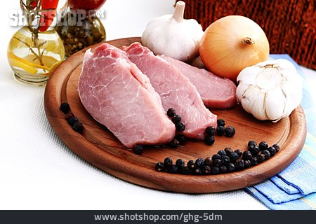
                Schweinefleisch, Fleischzubereitung                   