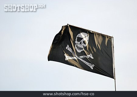 
                Piraterie, Piratenfahne                   