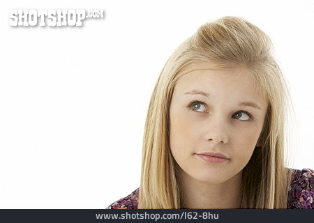
                Teenager, Pensive, Looking Up                   
