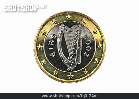 
                Euro, 1 Euro, Irisch                   