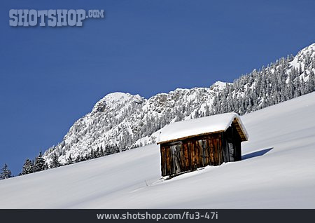 
                Winter, Winterlandschaft, Hütte                   