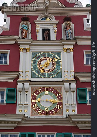 
                Uhr, Turmuhr, Altes Rathaus, Esslingen                   