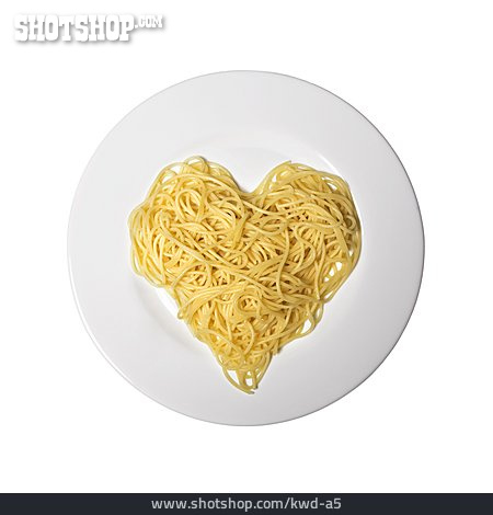 
                Herz, Spaghetti, Pasta                   