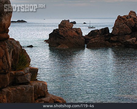 
                Küste, Bretagne, Atlantik, Felsenküste, Cotes-d’armor                   