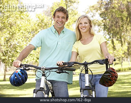 
                Couple, Cyclists, Bicycle Tour                   