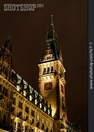 
                Hamburg, Rathaus, Rathausturm                   