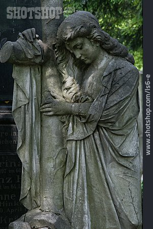 
                Friedhof, Trauer, Statue, Grabfigur                   