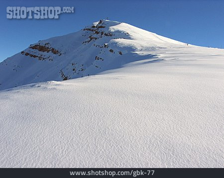 
                Berg, Winterlandschaft, Verschneit, Gipfel                   